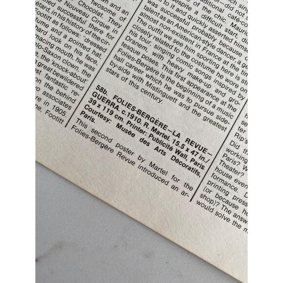 Folies Bergère, La Revue, Chevalier, Guerra, Music Hall Posters, Book Page, - Picture 5 of 6
